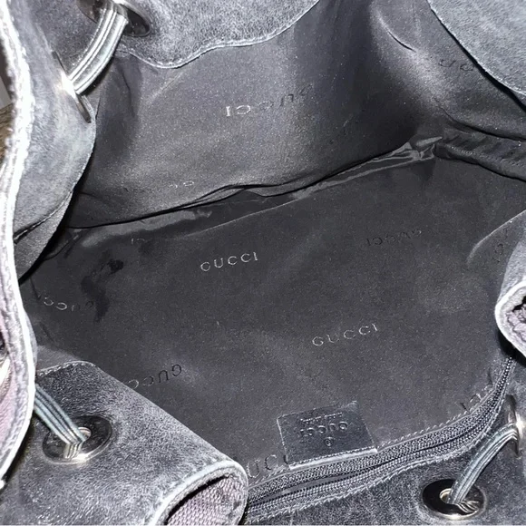 Vintage Gucci | Bamboo GG Black Monogram Shoulder Bag - Picture 14 of 16